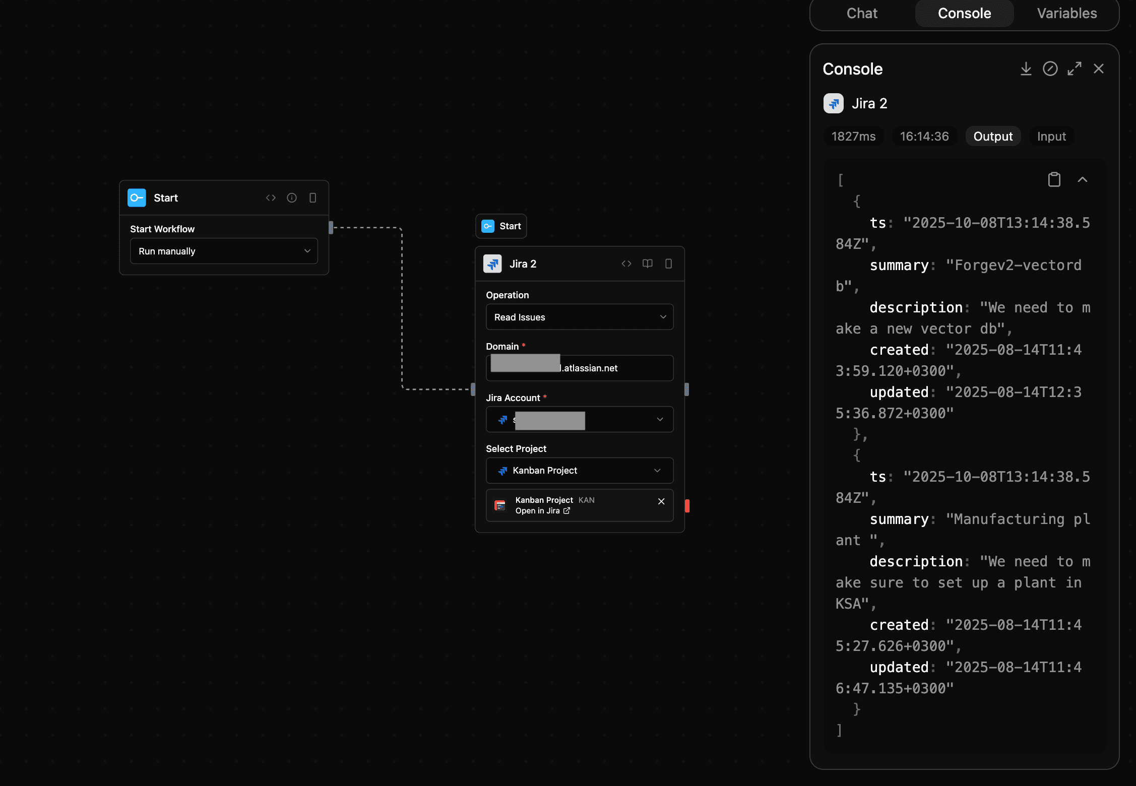 Jira block screenshot