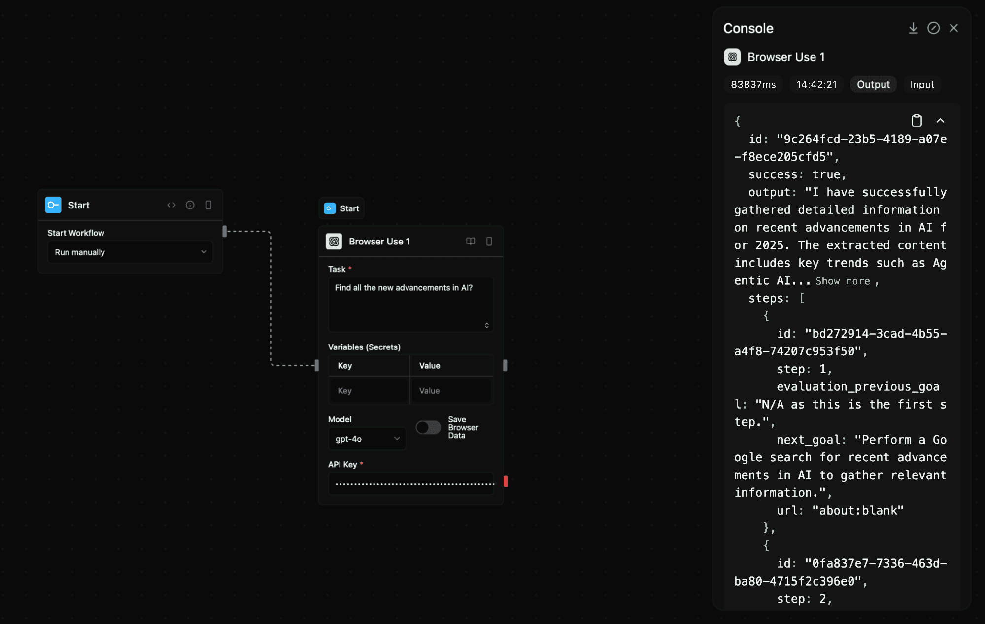BrowserUse screenshot