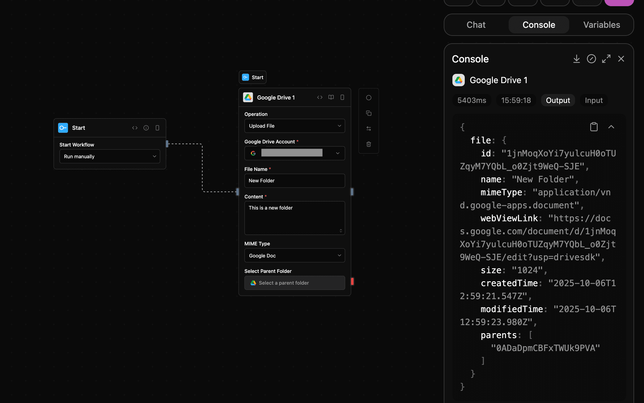Drive block screenshot